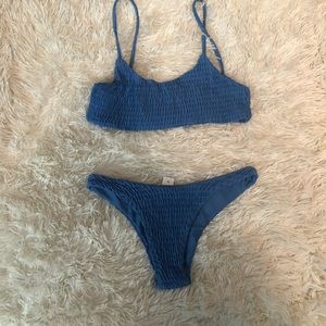 Ruched bikini set